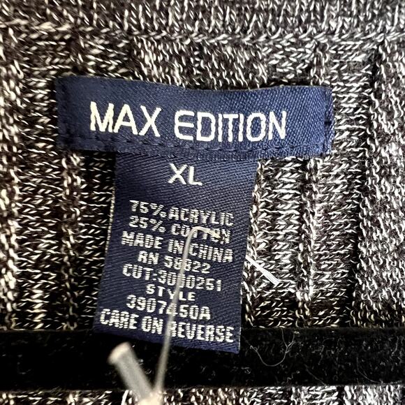 Max Edition Sweater Dress Women Size XL Knitted Fit & Flare NEW Ribbed Pleated - Picture 3 of 8